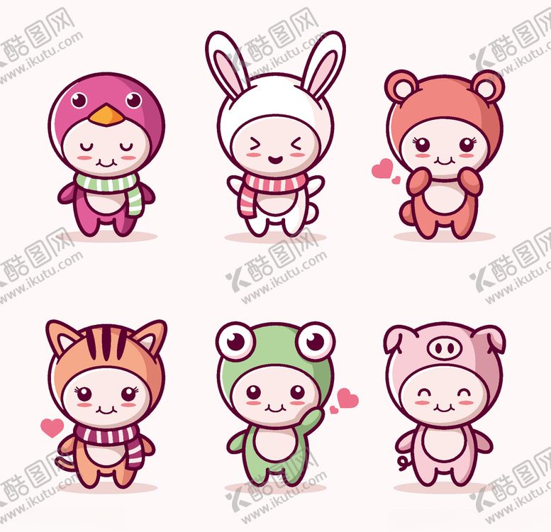 编号：53165410132100548497【酷图网】源文件下载-卡哇伊卡通形象