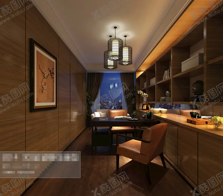 编号：87427907010053103123【酷图网】源文件下载-书房空间