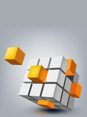 几何背景立方体简约立体