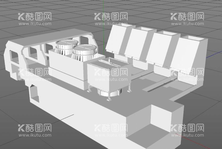 编号：14637012131208415367【酷图网】源文件下载-C4D模型工厂设备