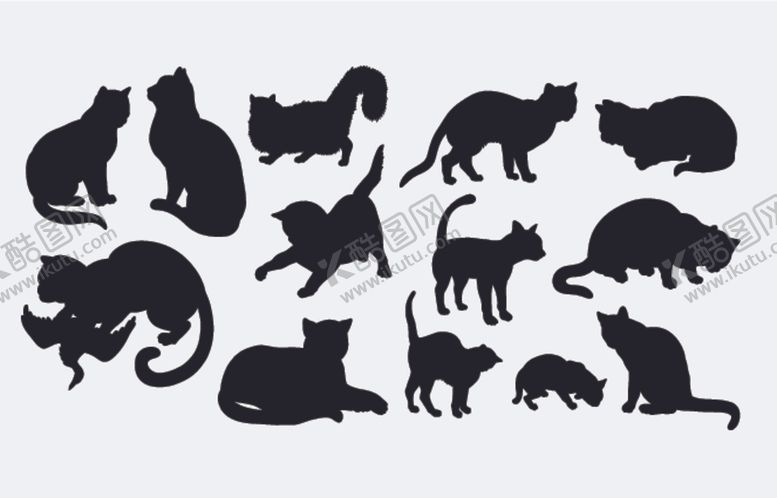 编号：68301910151201275357【酷图网】源文件下载-动物剪影