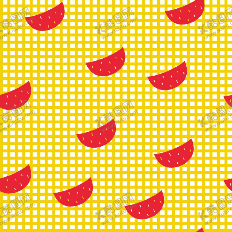 编号：70064309242144548309【酷图网】源文件下载-清新格子西瓜印花