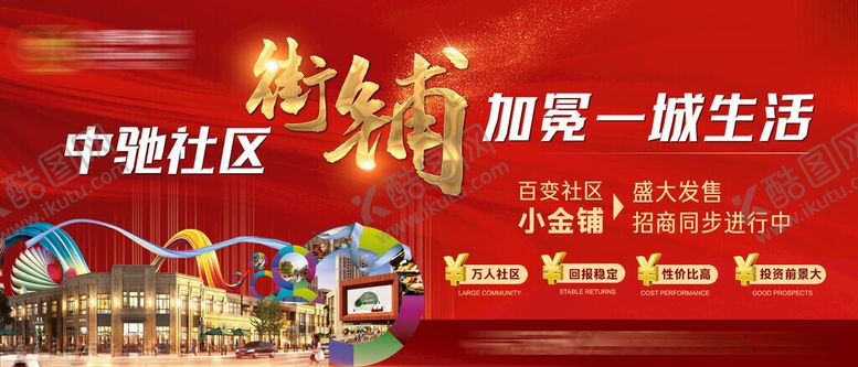 编号：35217101170108208103【酷图网】源文件下载-社区街铺灯箱展板