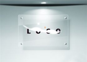 透明玻璃logo样机