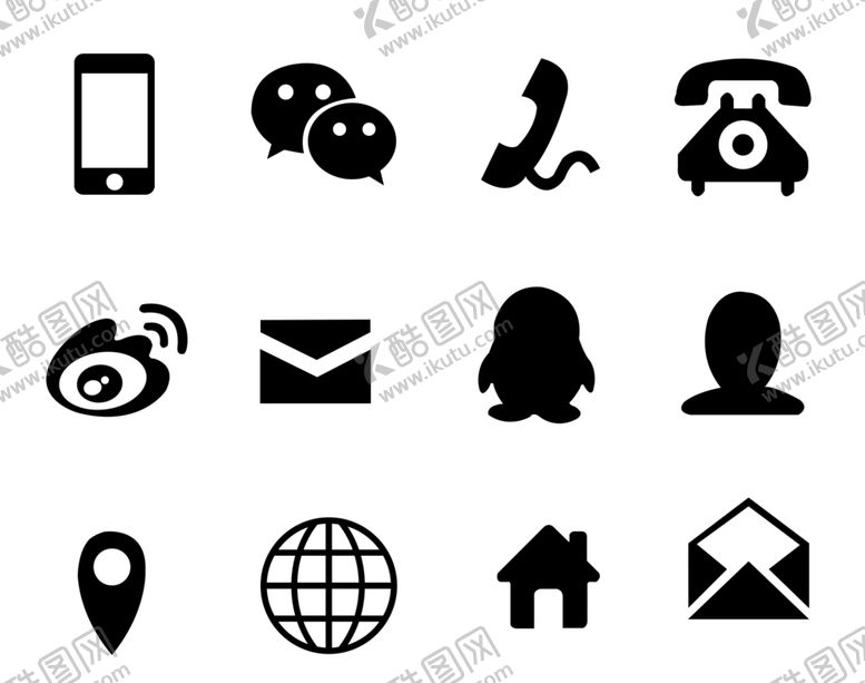 编号：81406110031924505779【酷图网】源文件下载-电话地址图标