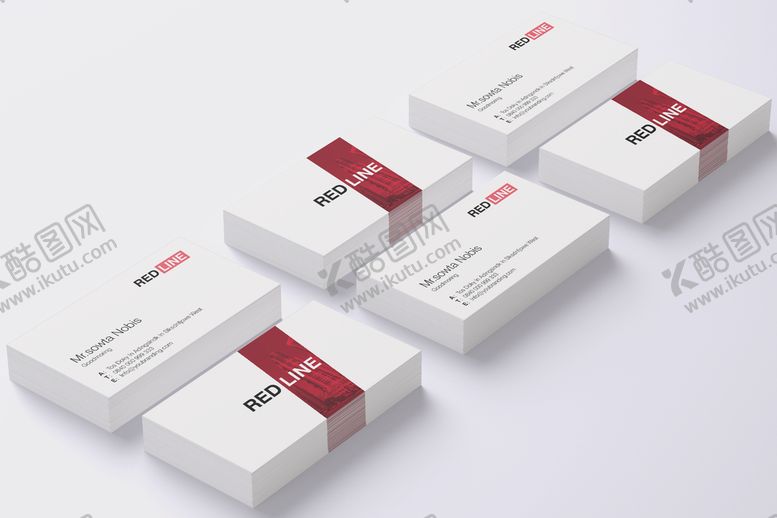 编号：45803710190714541021【酷图网】源文件下载-名片简洁的VI样机效果图