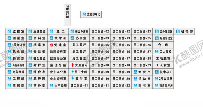 编号：28102504301948103190【酷图网】源文件下载-中建办公室门牌
