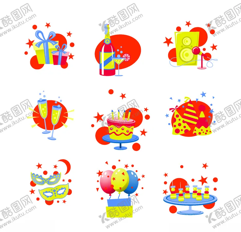 编号：49088206300916209896【酷图网】源文件下载-生日元素