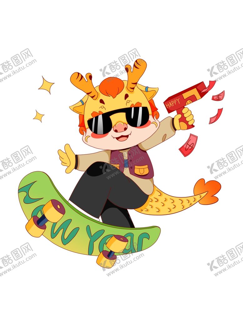 编号：41930802032155398065【酷图网】源文件下载-卡通龙元素