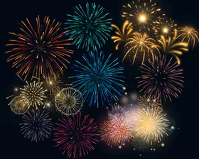 烟花爆竹绚丽节日