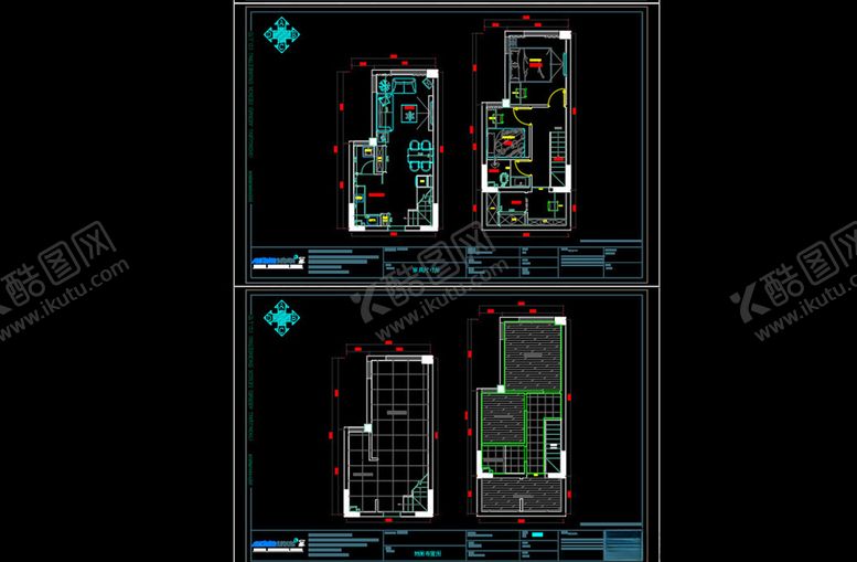 编号：12535910062002241128【酷图网】源文件下载-小跃层民宿CAD全套