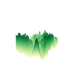 抽象山峰矢量插画水墨