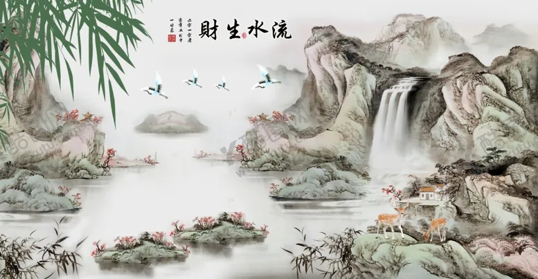 编号：13416204210349175580【酷图网】源文件下载-流水生财