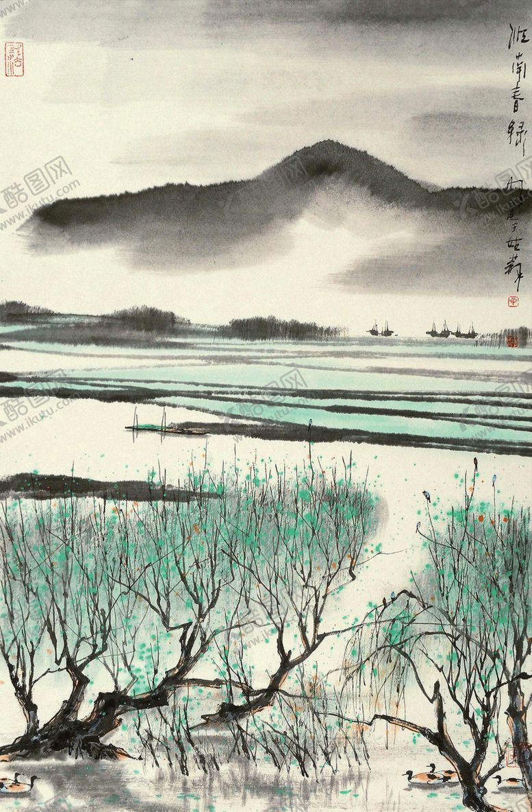 编号：33699009290549506170【酷图网】源文件下载-中式山水风景画