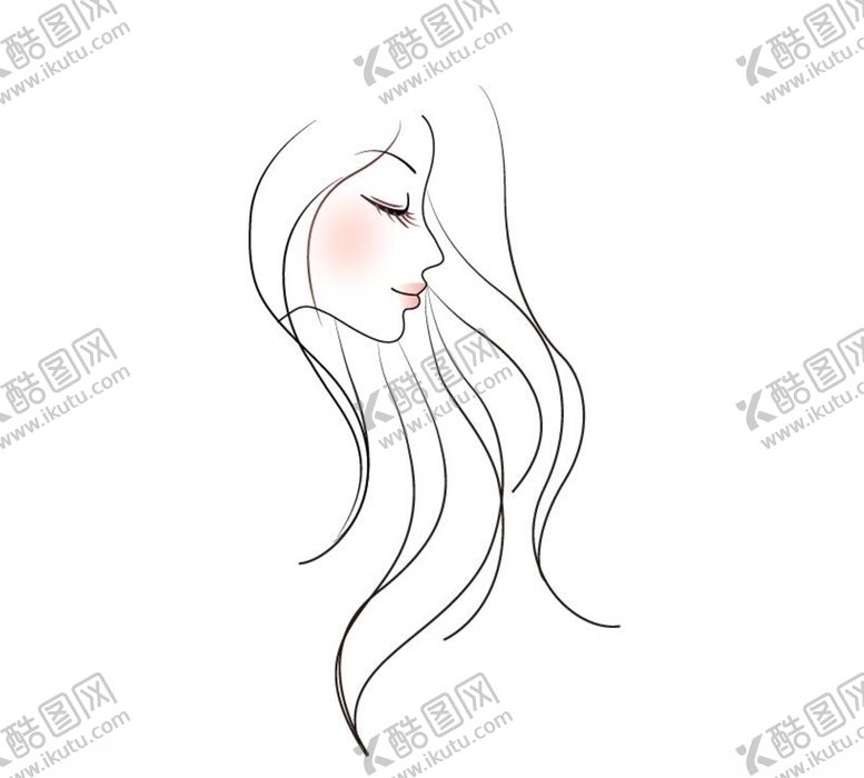 编号：95958207131356479807【酷图网】源文件下载-线条卡通女孩美女图片