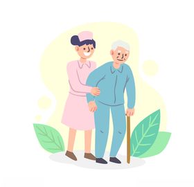 医生病人护工护士看诊看