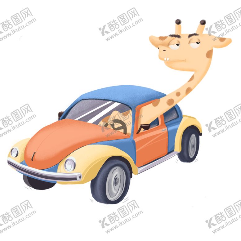 编号：36272305072217381322【酷图网】源文件下载-卡通长颈鹿