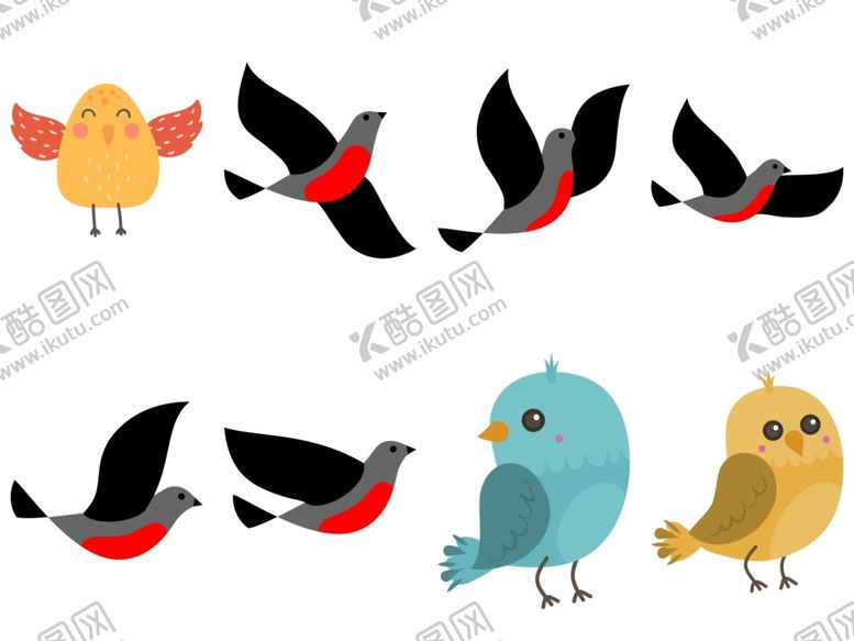 编号：57445609170524166929【酷图网】源文件下载-卡通鸟