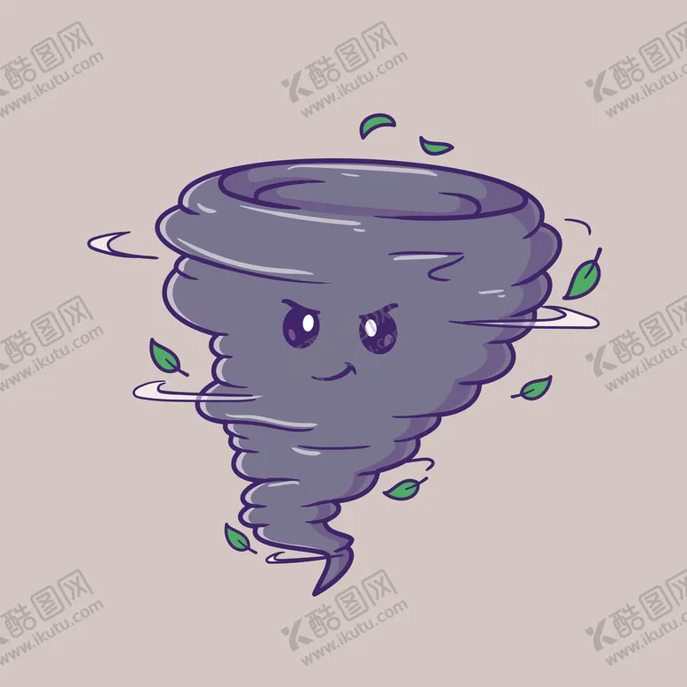 编号：65272501150627456403【酷图网】源文件下载-矢量卡通龙卷风