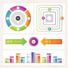 多彩数据图表与导航元素