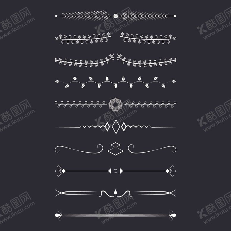 编号：11397711010329193899【酷图网】源文件下载-花边线条