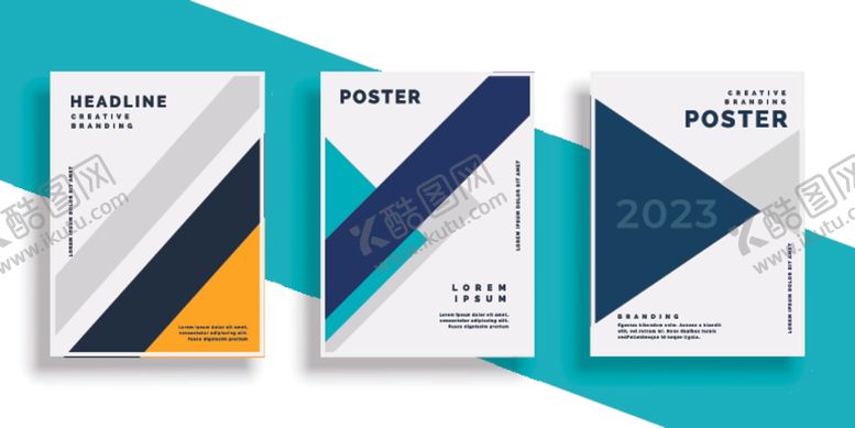 编号：89875810052315236398【酷图网】源文件下载-简约商务抽象几何画册封面