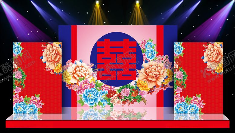 编号：46036405172242005922【酷图网】源文件下载-主体婚礼现场布置设计源文件素材