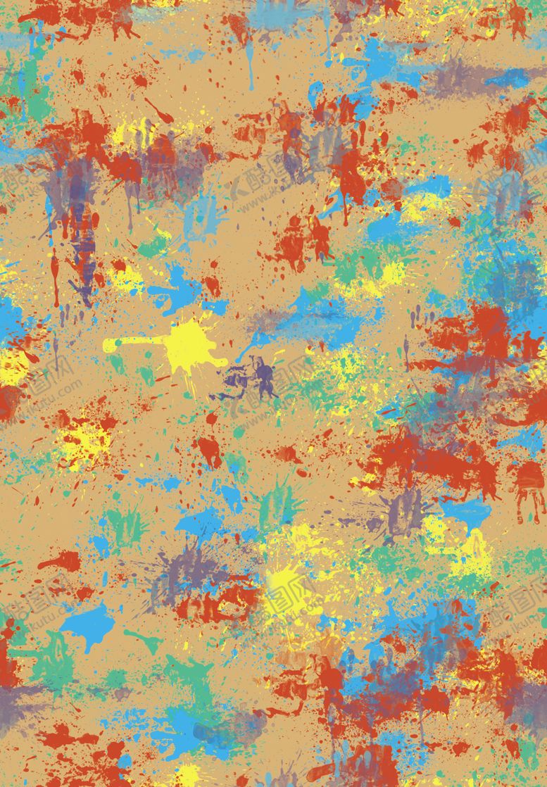 编号：53837809210250238913【酷图网】源文件下载-涂鸦扎染彩色