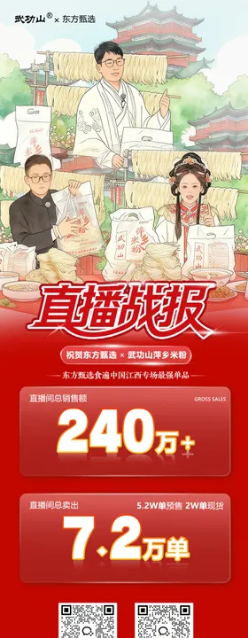 直播战报宣传海报