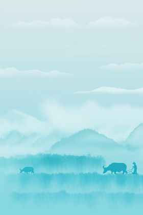 芒种广告折页背景