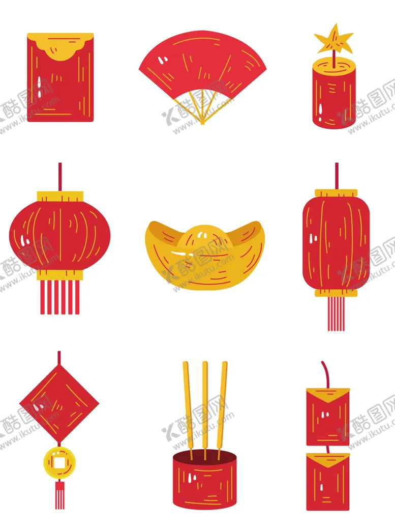编号：57482610080108226204【酷图网】源文件下载-卡通喜庆春节素材