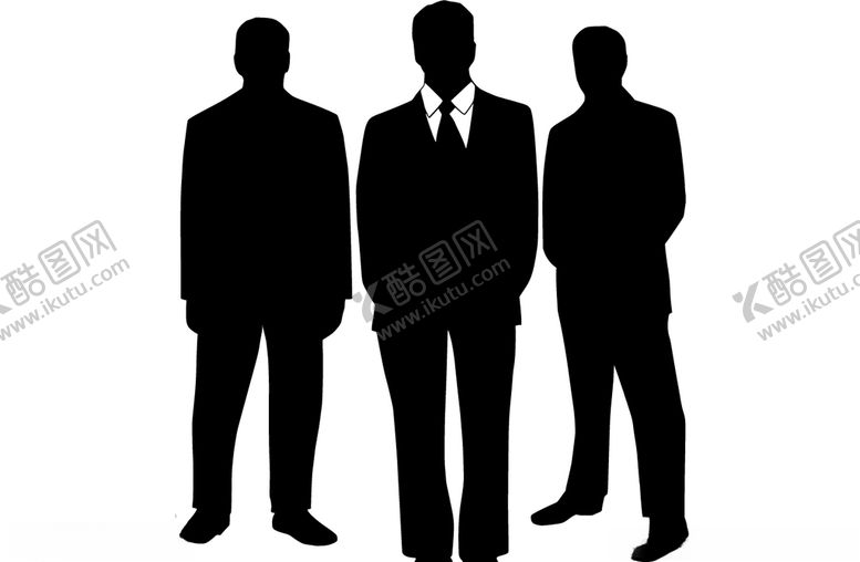 编号：48851507140055062273【酷图网】源文件下载-商务成功男士剪影