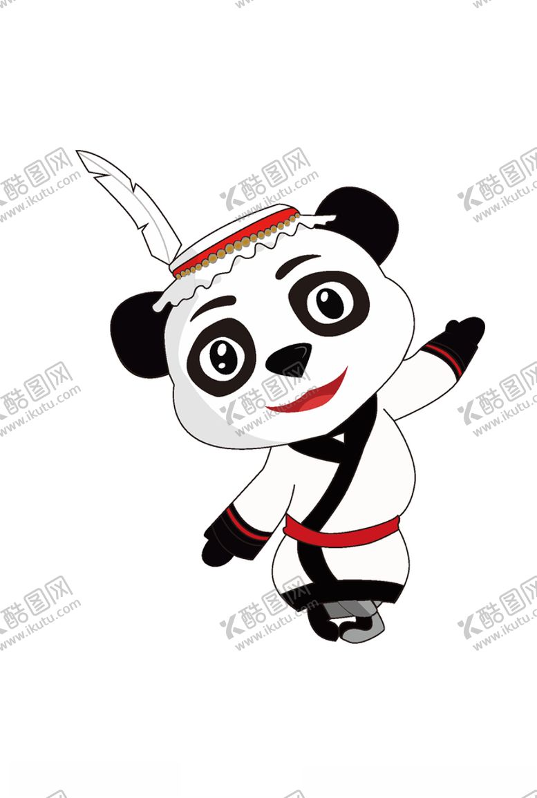 编号：17301909172158556203【酷图网】源文件下载-手绘熊猫