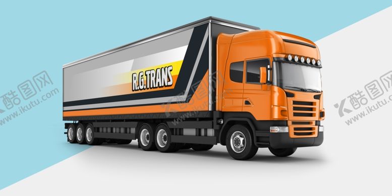 编号：61329310080124029148【酷图网】源文件下载-大车车身广告样机