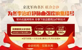 静脉曲张名医会诊医疗海报