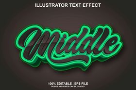 3D特效字立体卡通体设计可爱
