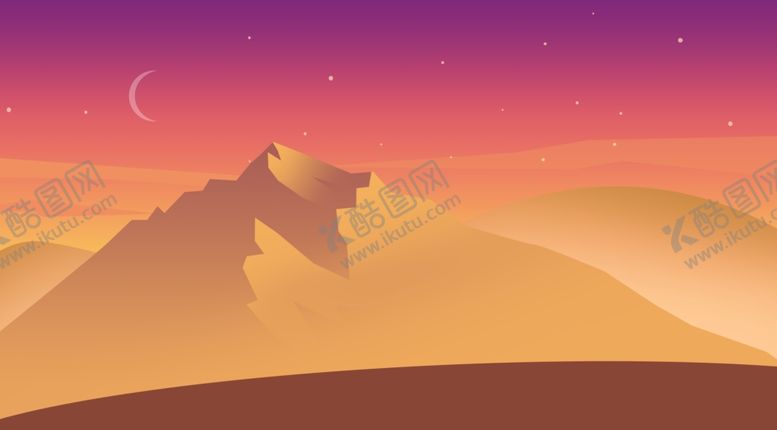 编号：56758305172132374660【酷图网】源文件下载-沙漠插画