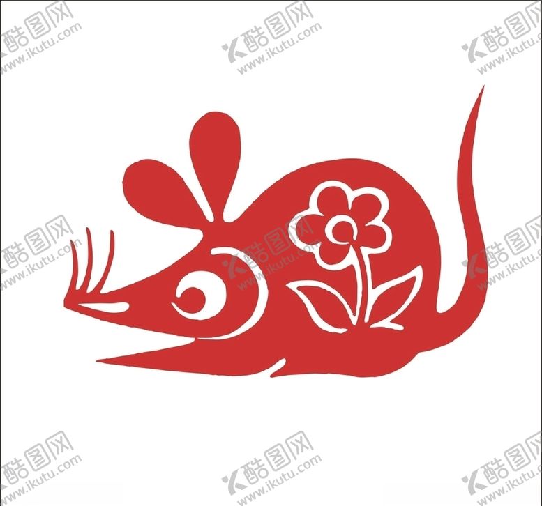 编号：58053810040005111649【酷图网】源文件下载-剪纸老鼠