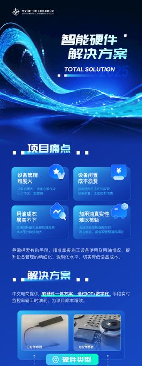 中国移动合作伙伴大会蓝色深底科技长图