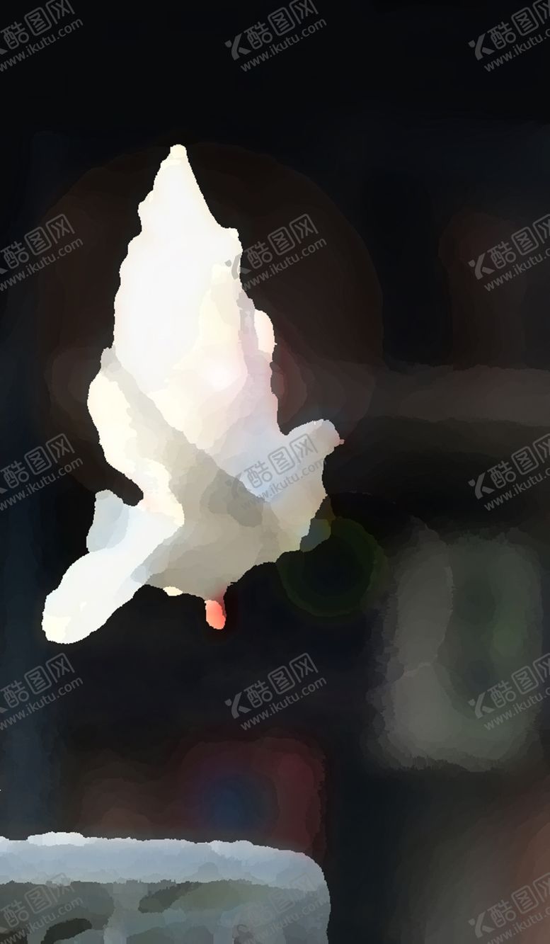 编号：25137510280119505715【酷图网】源文件下载-水粉抽象白鸽背景