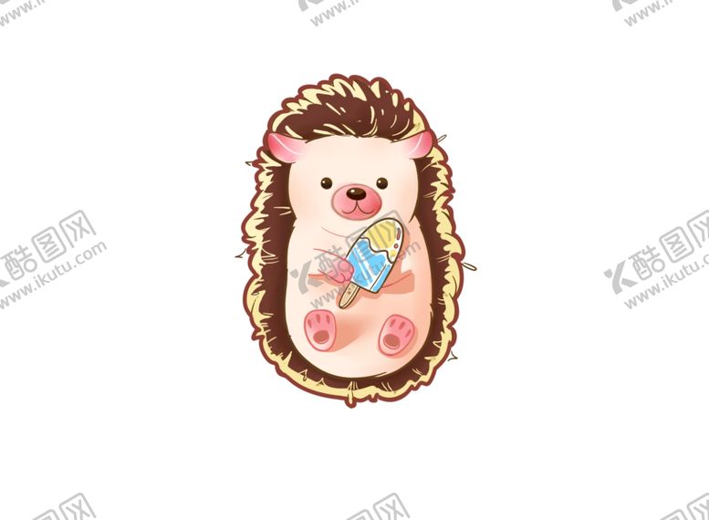 编号：78895904010815439535【酷图网】源文件下载-手绘刺猬插画