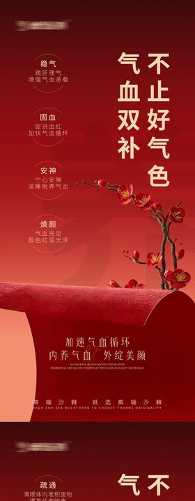 气血双补宣传系列海报
