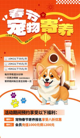 宠物狗狗用品促销海报