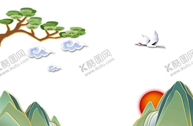 编号：15381407010735247647【酷图网】源文件下载-水墨松树
