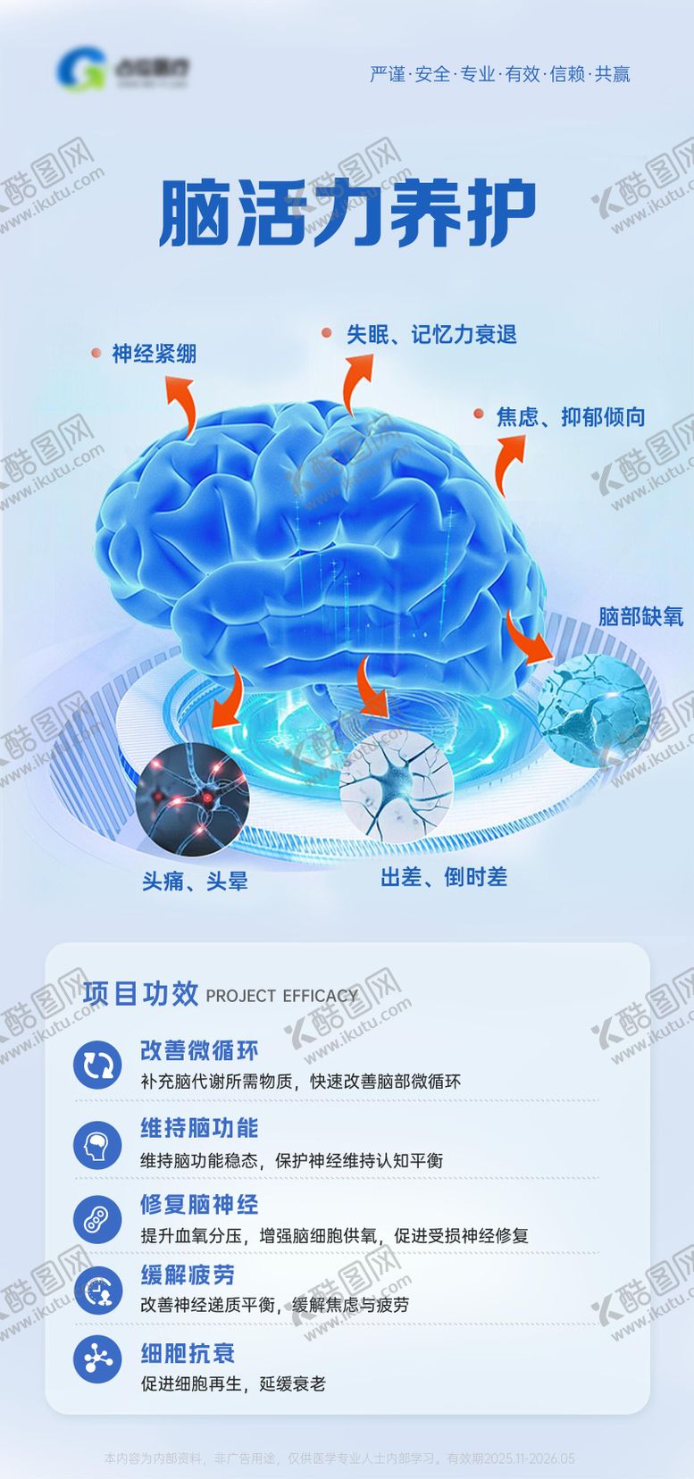 编号：53490011191910565706【酷图网】源文件下载-医疗医美脑活力养护项目海报