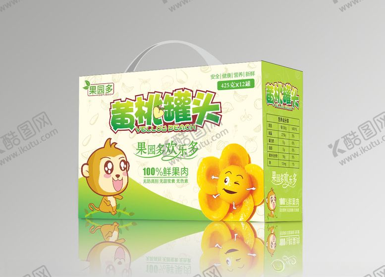 编号：76255709242003534371【酷图网】源文件下载-黄桃罐头