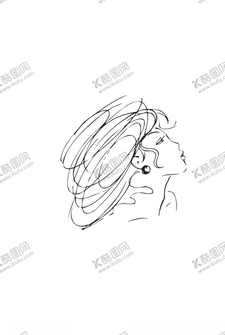 编号：65791507051304375121【酷图网】源文件下载-女装人物印花