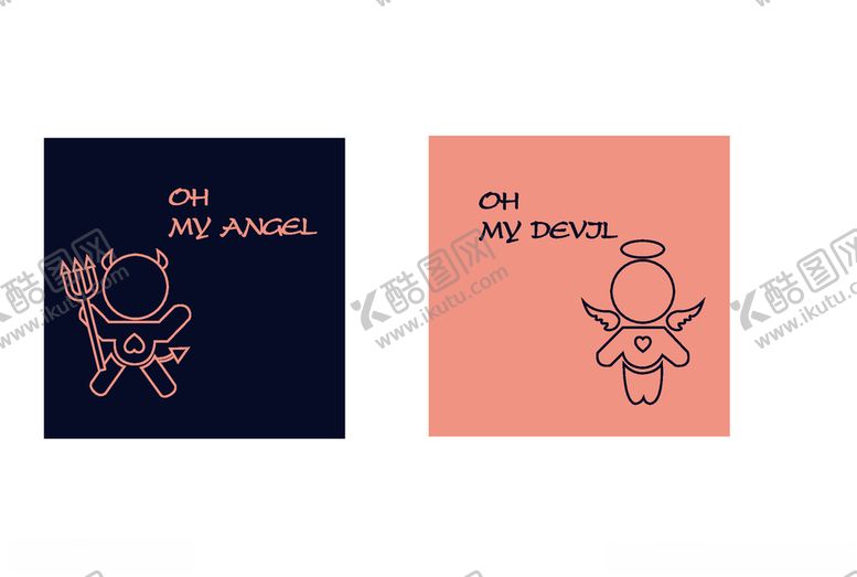 编号：98325609251547016022【酷图网】源文件下载-卡通情侣图案