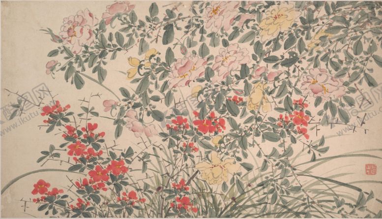 编号：33812710071950502830【酷图网】源文件下载-明代陈淳花卉花草绘画