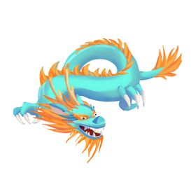 中国风金色龙元素
